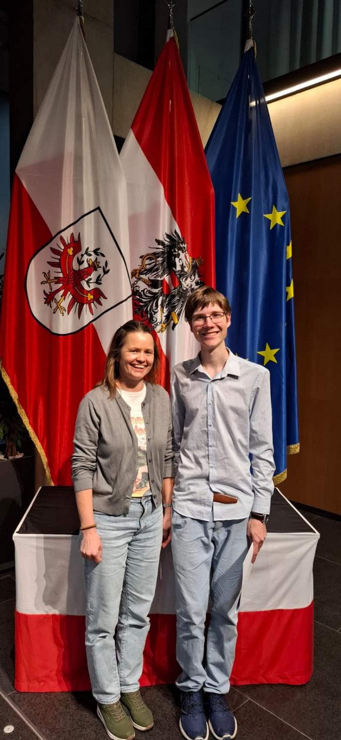 Erfolgreicher Drittplatzierter beim Fremdsprachenwettbewerb AHS Italienisch