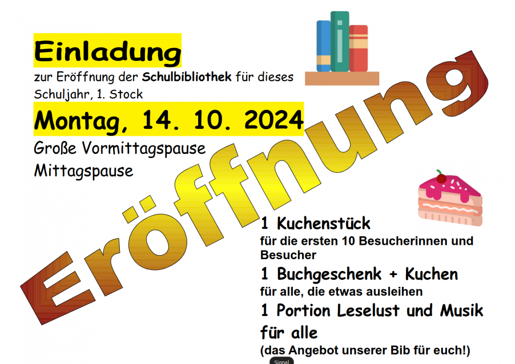 © BORG | Bildquelle: BORG | Urheber:in: BORG Eröffnung Bibliothek SJ2024/25