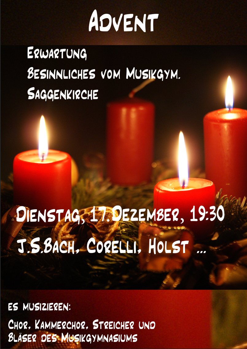 Weihnachtskonzert-Flyer