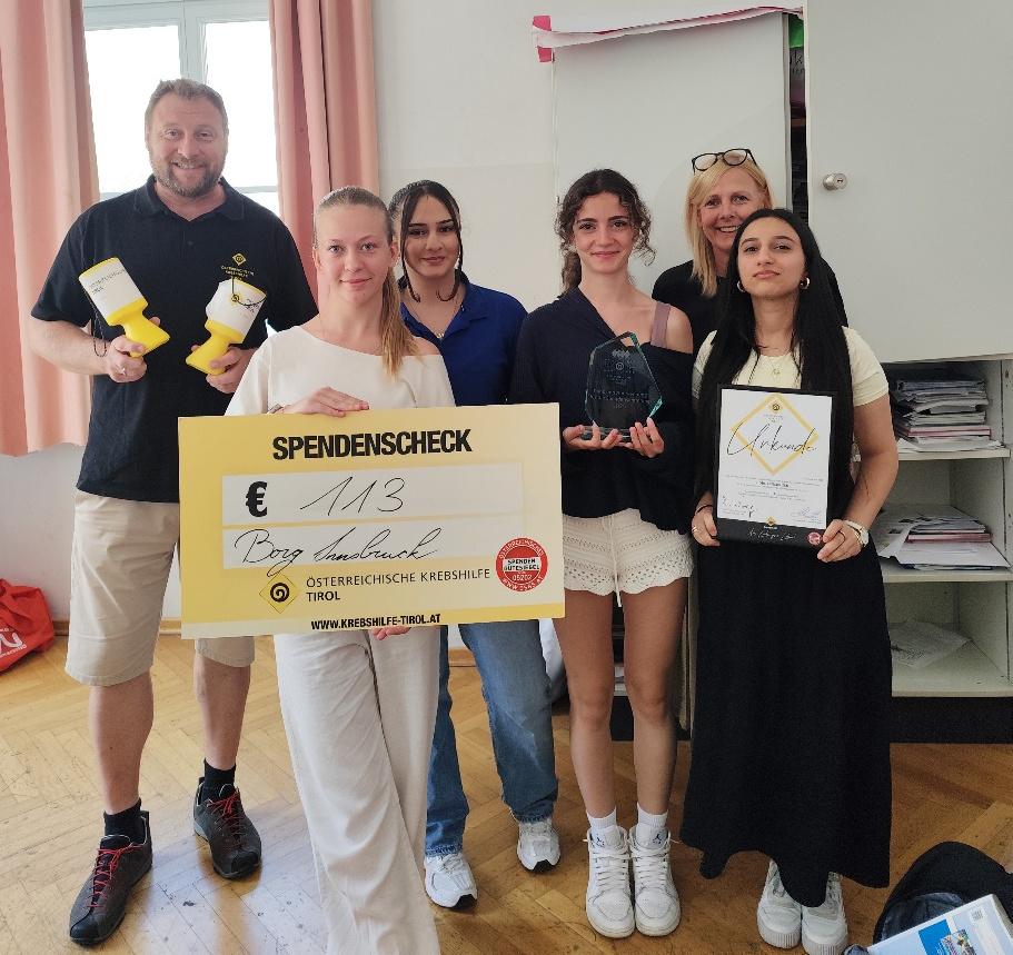 Spendenaktion für Krebshilfe Tirol