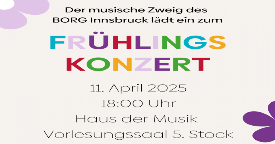 Frühlingskonzert des musischen Zweiges
