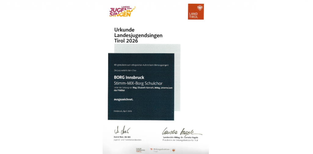 Urkunde Land Tirol